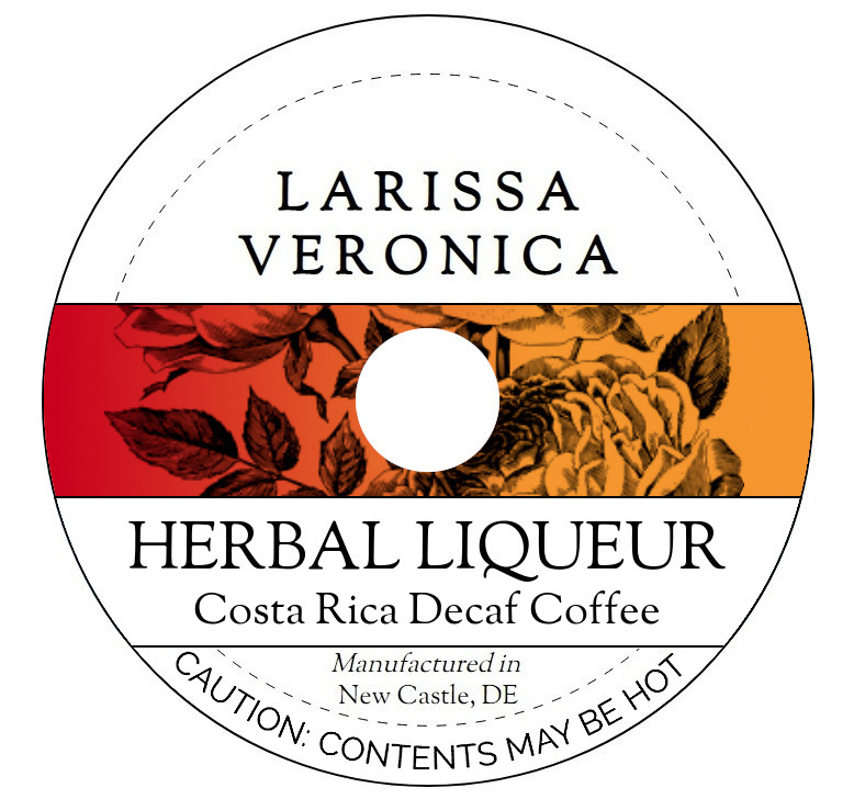 Herbal Liqueur Costa Rica Decaf Coffee <BR>(Single Serve K-Cup Pods)