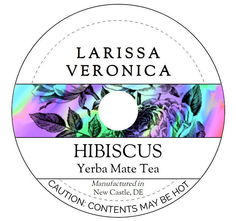 Hibiscus Yerba Mate Tea <BR>(Single Serve K-Cup Pods)