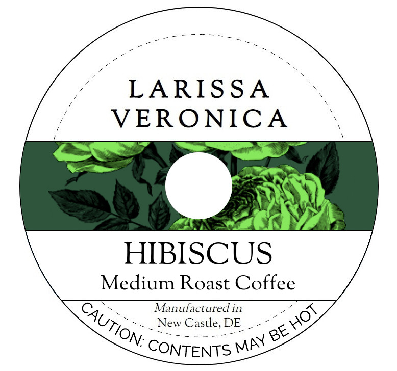 Hibiscus Medium Roast Coffee <BR>(Single Serve K-Cup Pods)