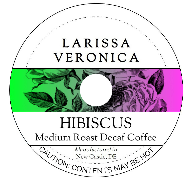 Hibiscus Medium Roast Decaf Coffee <BR>(Single Serve K-Cup Pods)
