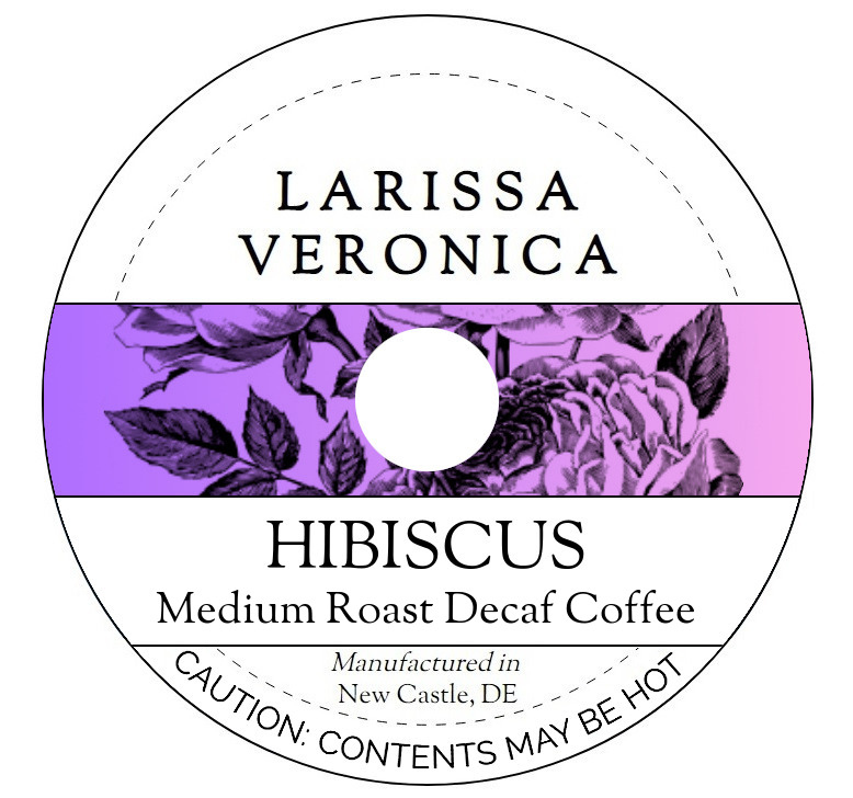 Hibiscus Medium Roast Decaf Coffee <BR>(Single Serve K-Cup Pods)