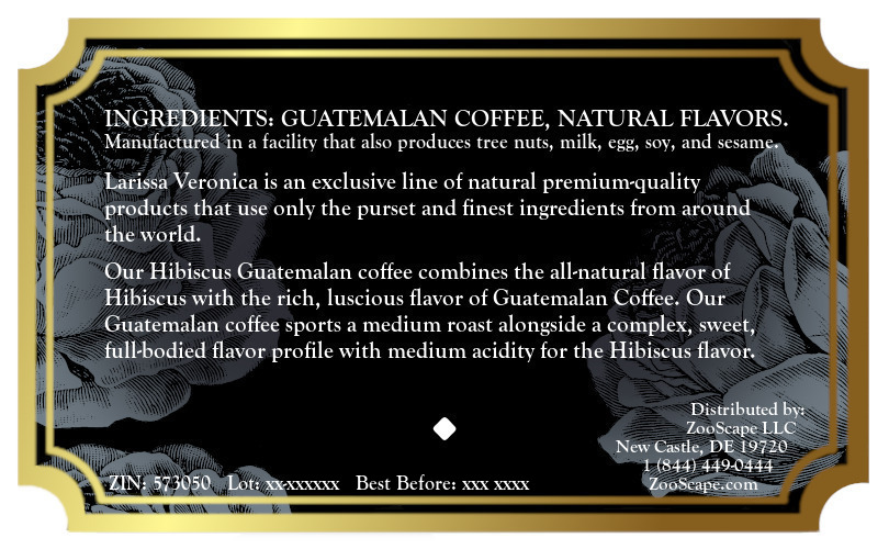 Hibiscus Guatemalan Coffee <BR>(Single Serve K-Cup Pods)