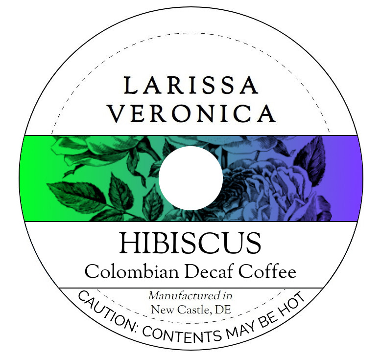 Hibiscus Colombian Decaf Coffee <BR>(Single Serve K-Cup Pods)