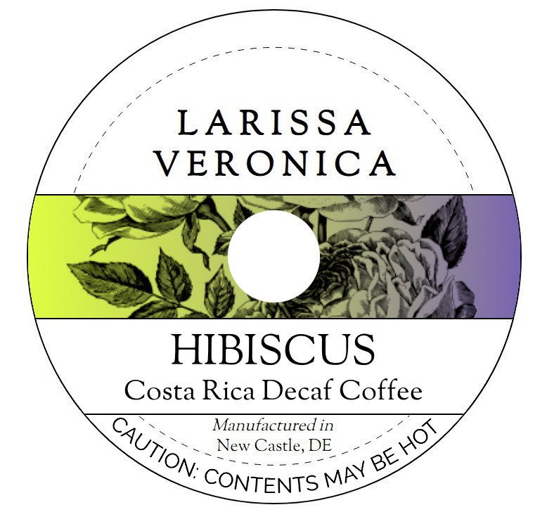 Hibiscus Costa Rica Decaf Coffee <BR>(Single Serve K-Cup Pods)