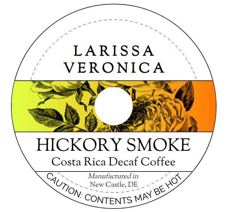 Hickory Smoke Costa Rica Decaf Coffee <BR>(Single Serve K-Cup Pods)