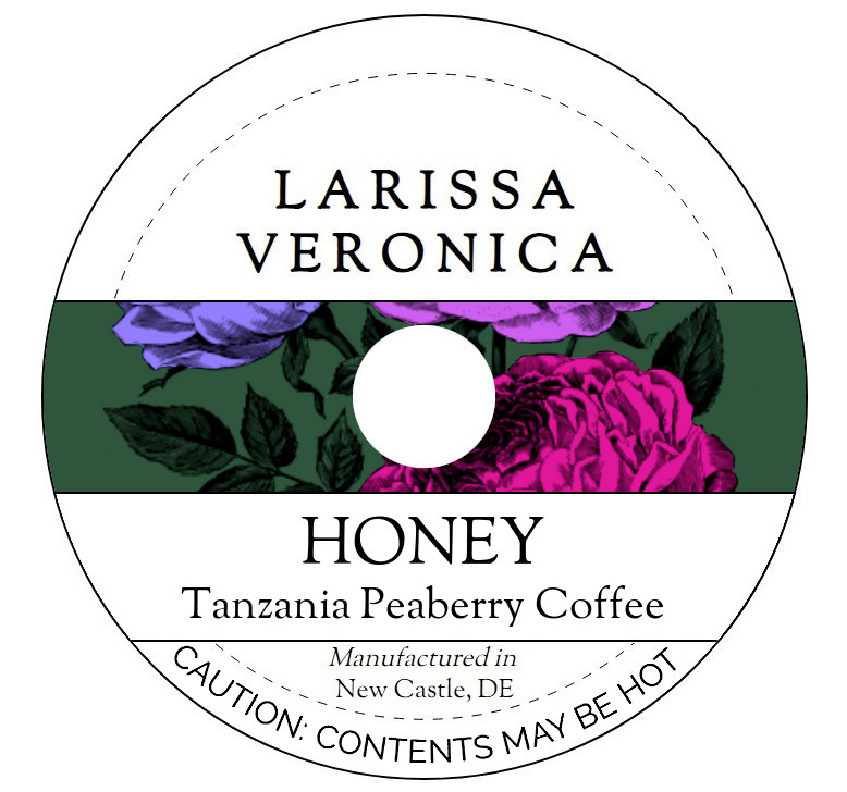 Honey Tanzania Peaberry Coffee <BR>(Single Serve K-Cup Pods)