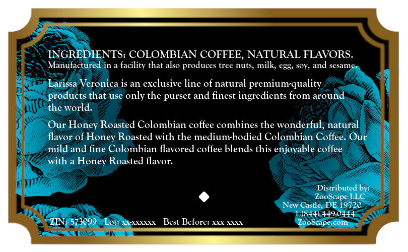 Honey Roasted Colombian Coffee <BR>(Single Serve K-Cup Pods)