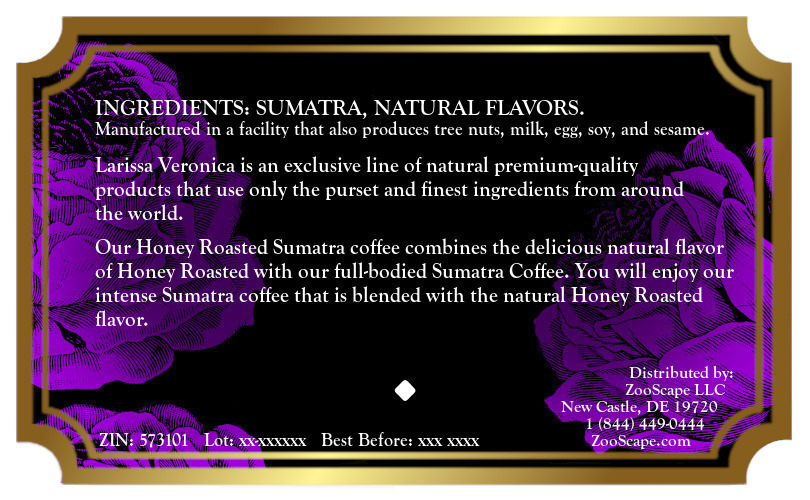 Honey Roasted Sumatra Coffee <BR>(Single Serve K-Cup Pods)