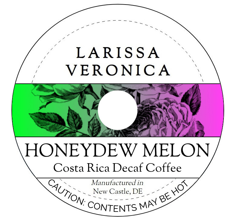 Honeydew Melon Costa Rica Decaf Coffee <BR>(Single Serve K-Cup Pods)