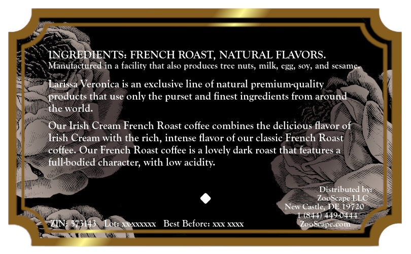Irish Cream French Roast Coffee <BR>(Single Serve K-Cup Pods)