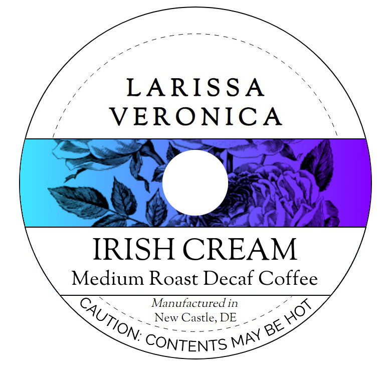 Irish Cream Medium Roast Decaf Coffee <BR>(Single Serve K-Cup Pods)