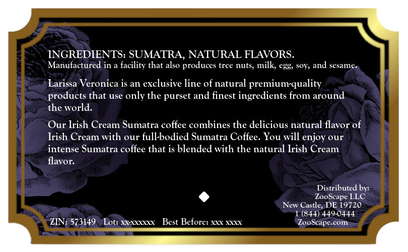 Irish Cream Sumatra Coffee <BR>(Single Serve K-Cup Pods)