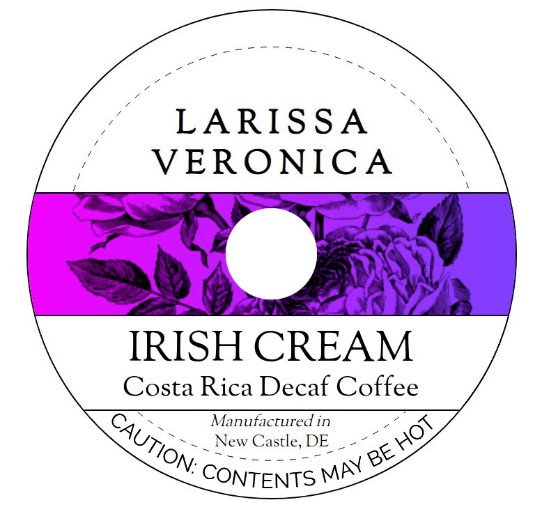 Irish Cream Costa Rica Decaf Coffee <BR>(Single Serve K-Cup Pods)