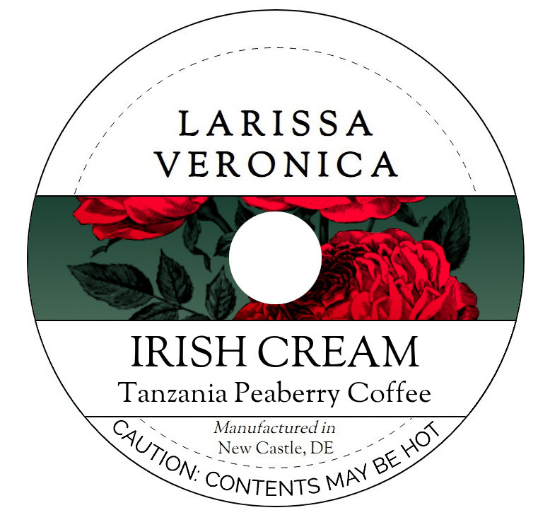 Irish Cream Tanzania Peaberry Coffee <BR>(Single Serve K-Cup Pods)