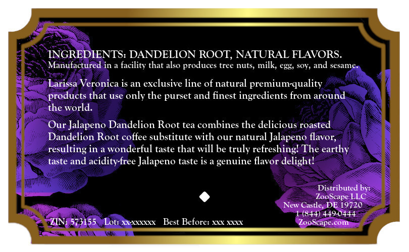 Jalapeno Dandelion Root Tea <BR>(Single Serve K-Cup Pods)