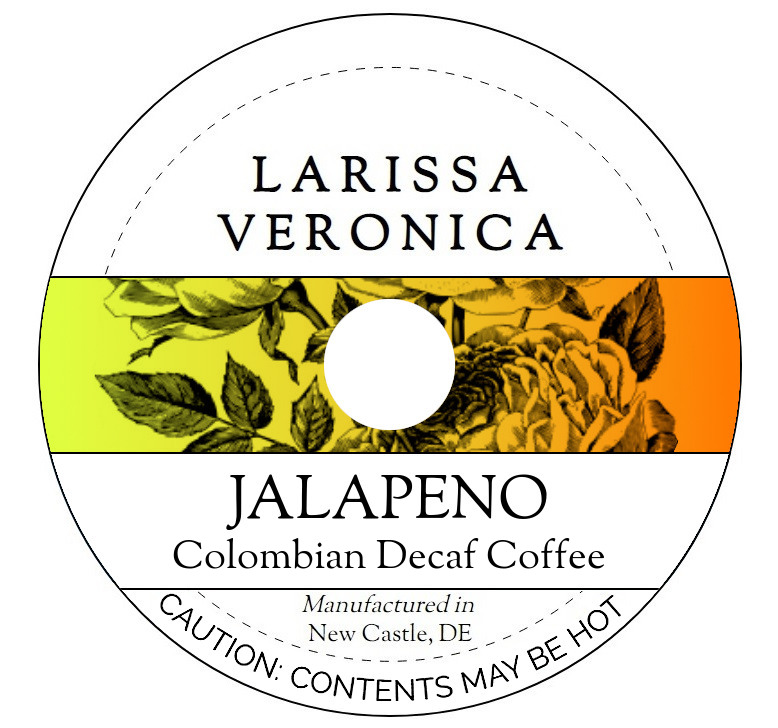 Jalapeno Colombian Decaf Coffee <BR>(Single Serve K-Cup Pods)