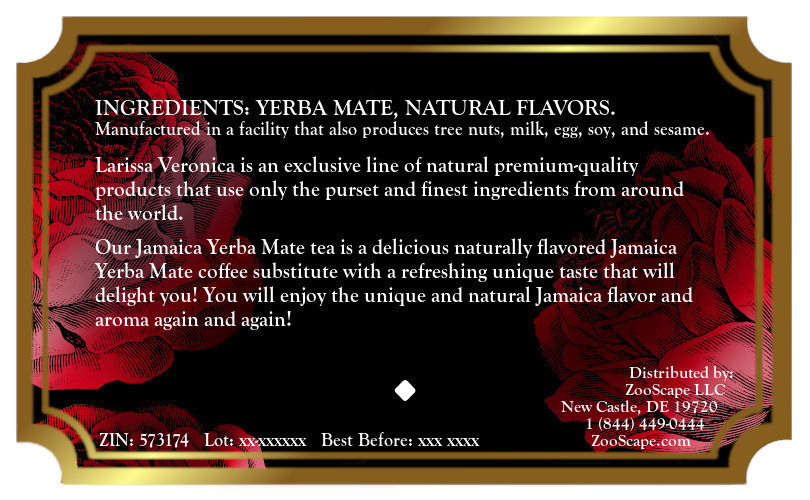 Jamaica Yerba Mate Tea <BR>(Single Serve K-Cup Pods)