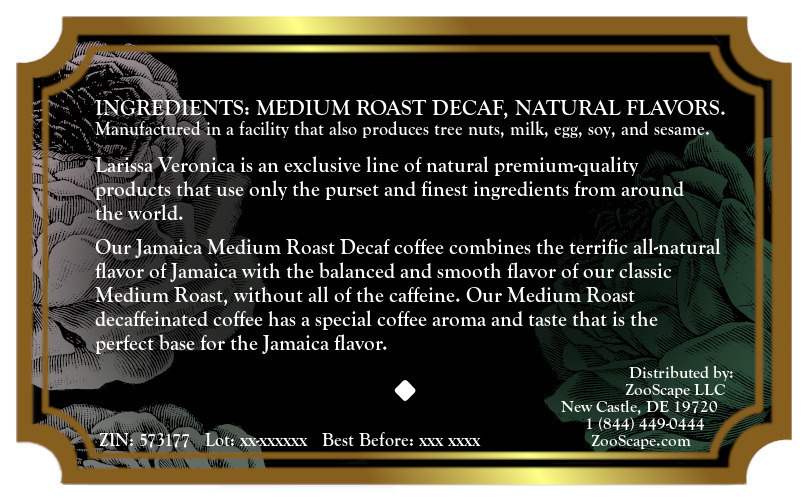 Jamaica Medium Roast Decaf Coffee <BR>(Single Serve K-Cup Pods)