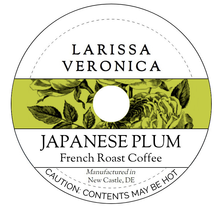 Japanese Plum French Roast Coffee <BR>(Single Serve K-Cup Pods)