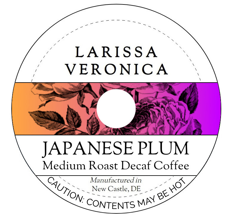 Japanese Plum Medium Roast Decaf Coffee <BR>(Single Serve K-Cup Pods)