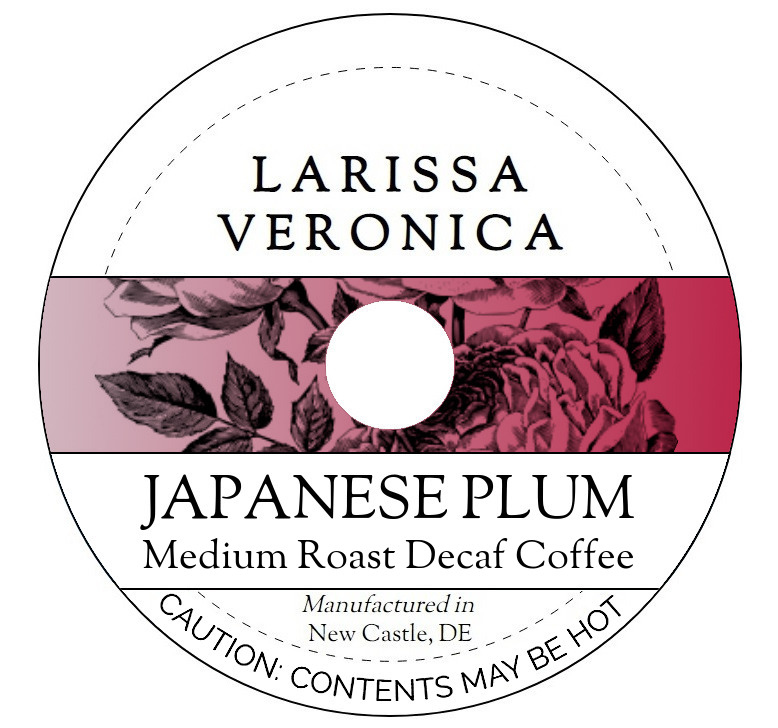 Japanese Plum Medium Roast Decaf Coffee <BR>(Single Serve K-Cup Pods)