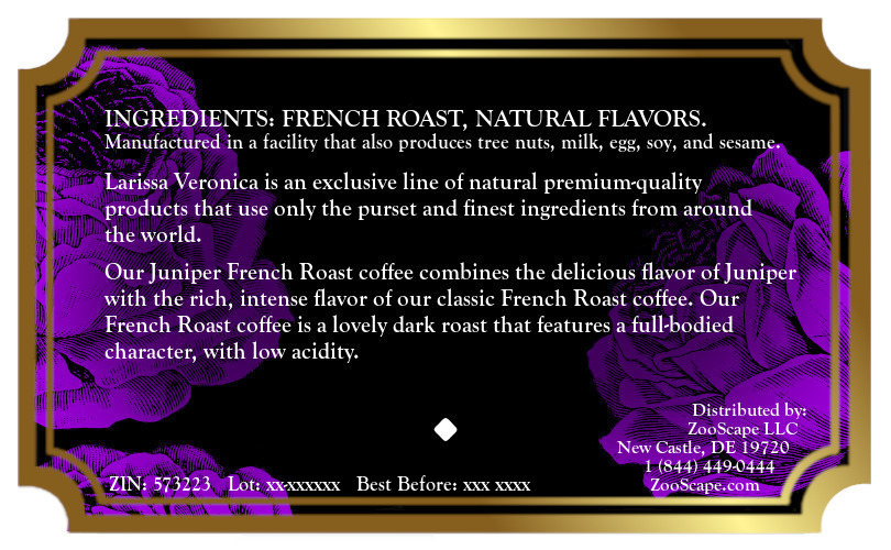 Juniper French Roast Coffee <BR>(Single Serve K-Cup Pods)