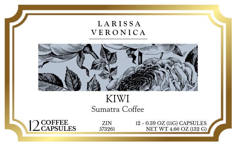 Kiwi Sumatra Coffee <BR>(Single Serve K-Cup Pods) - Label