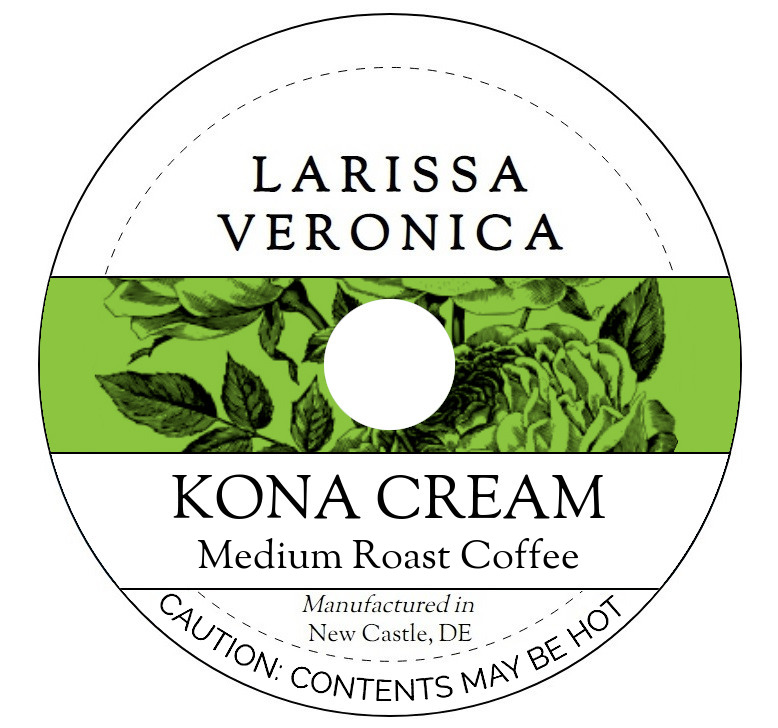Kona Cream Medium Roast Coffee <BR>(Single Serve K-Cup Pods)