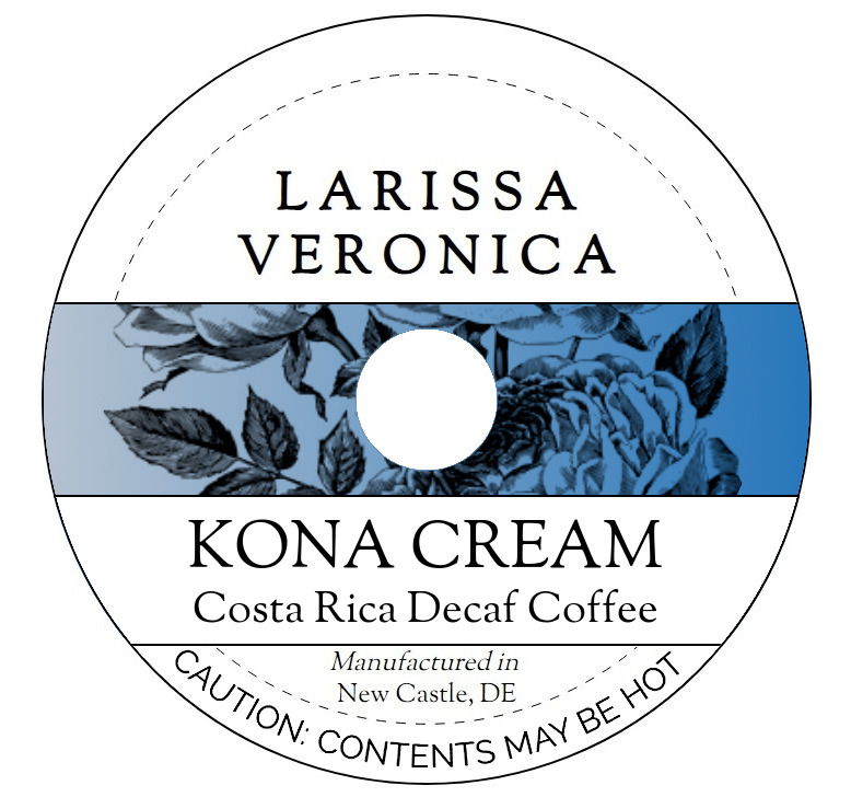 Kona Cream Costa Rica Decaf Coffee <BR>(Single Serve K-Cup Pods)
