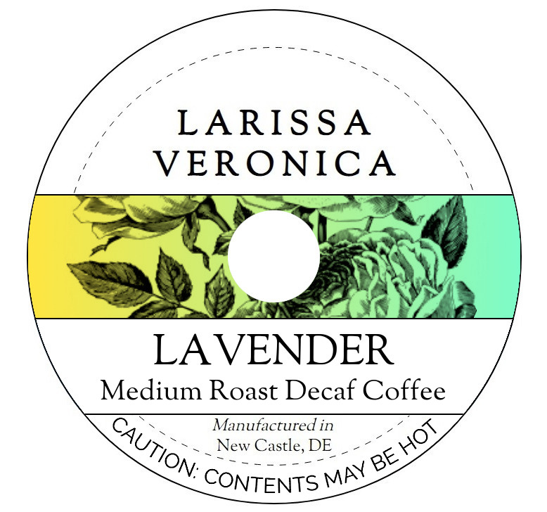 Lavender Medium Roast Decaf Coffee <BR>(Single Serve K-Cup Pods)