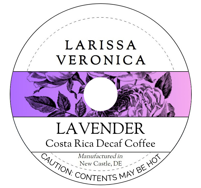 Lavender Costa Rica Decaf Coffee <BR>(Single Serve K-Cup Pods)