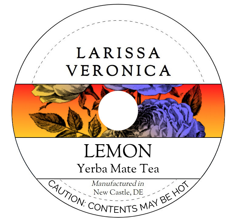 Lemon Yerba Mate Tea <BR>(Single Serve K-Cup Pods)