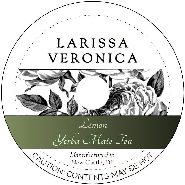 Lemon Yerba Mate Tea <BR>(Single Serve K-Cup Pods)