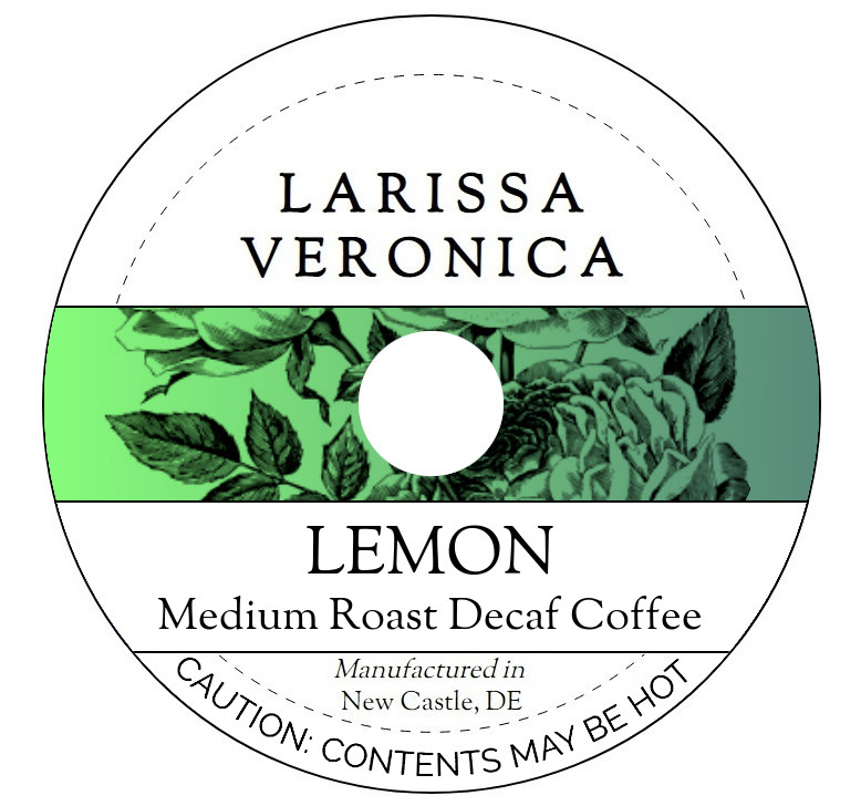 Lemon Medium Roast Decaf Coffee <BR>(Single Serve K-Cup Pods)