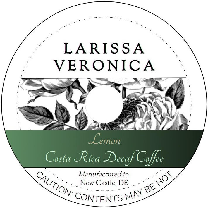 Lemon Costa Rica Decaf Coffee <BR>(Single Serve K-Cup Pods)