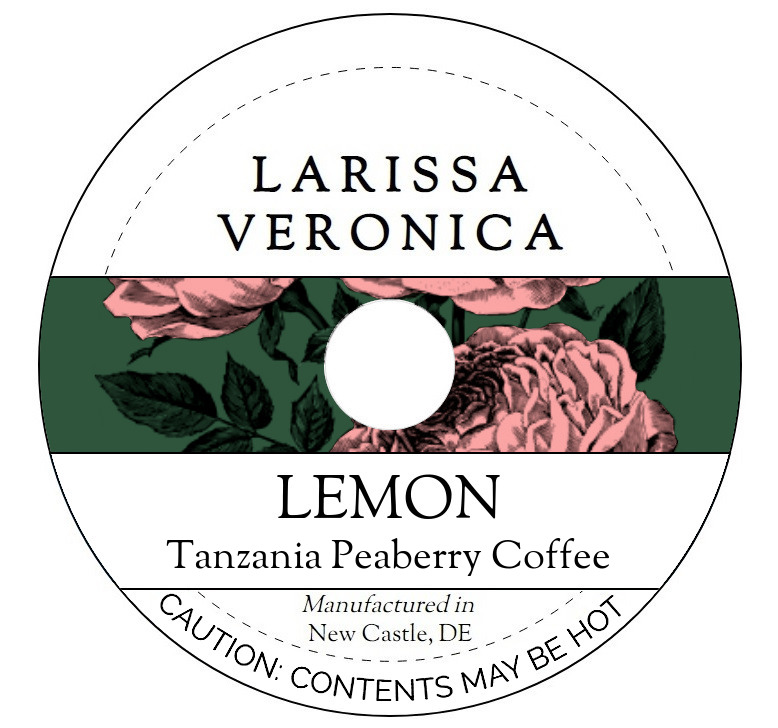 Lemon Tanzania Peaberry Coffee <BR>(Single Serve K-Cup Pods)