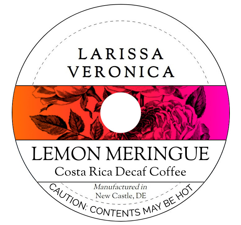 Lemon Meringue Costa Rica Decaf Coffee <BR>(Single Serve K-Cup Pods)