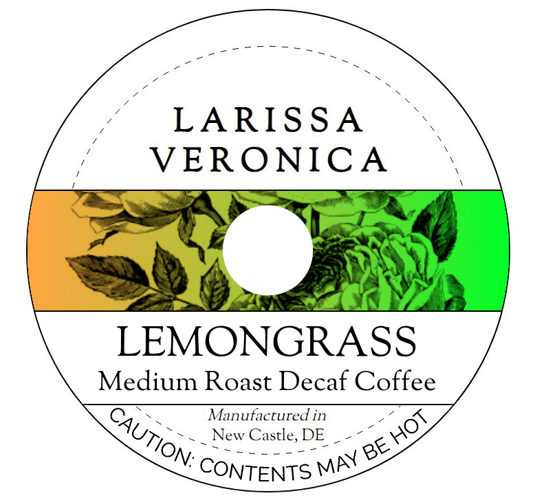 Lemongrass Medium Roast Decaf Coffee <BR>(Single Serve K-Cup Pods)