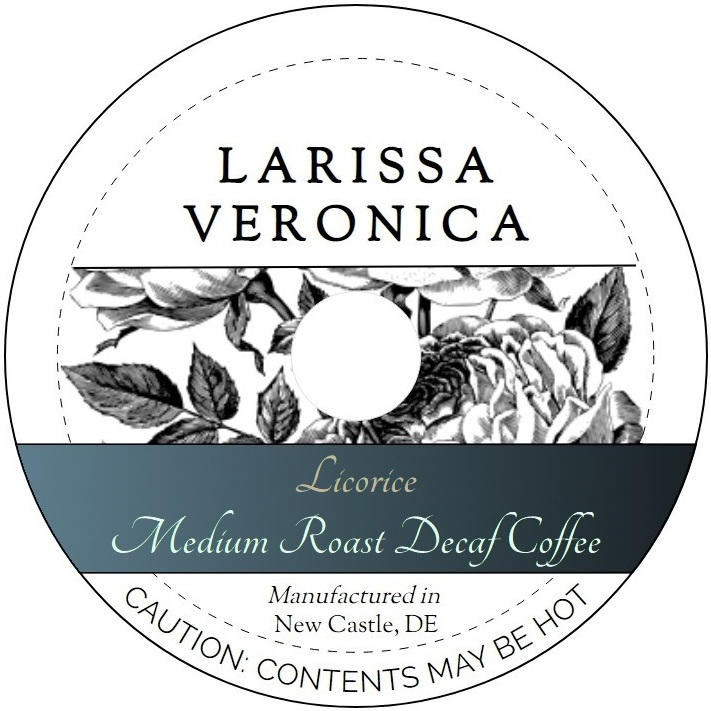 Licorice Medium Roast Decaf Coffee <BR>(Single Serve K-Cup Pods)