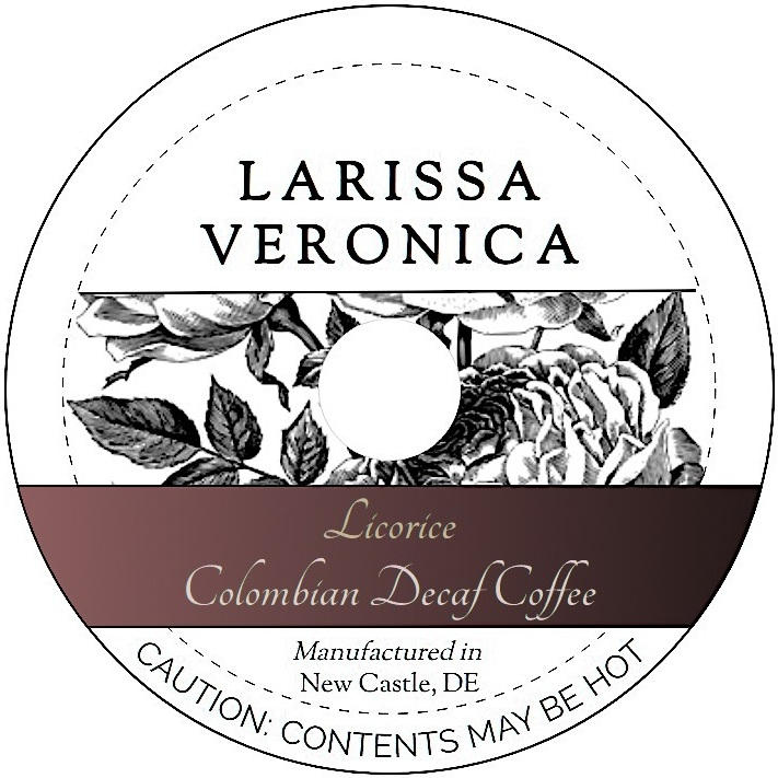 Licorice Colombian Decaf Coffee <BR>(Single Serve K-Cup Pods)