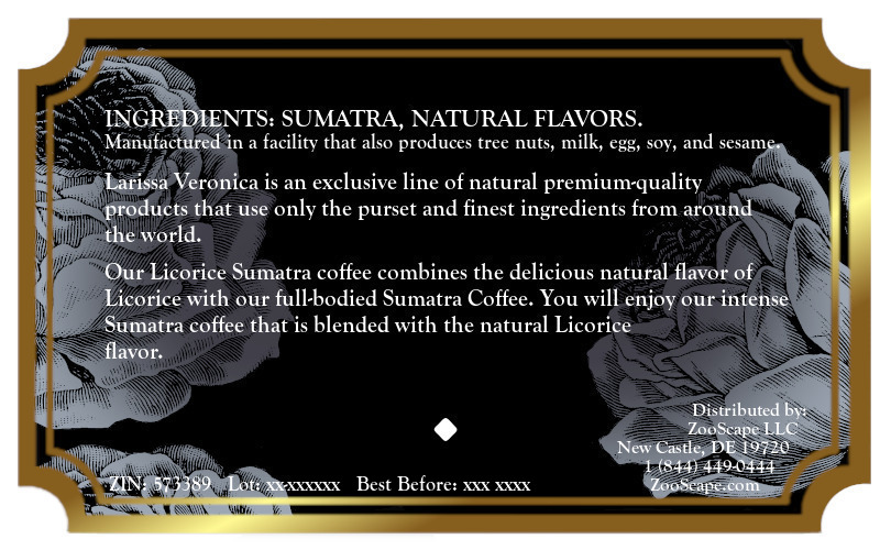 Licorice Sumatra Coffee <BR>(Single Serve K-Cup Pods)