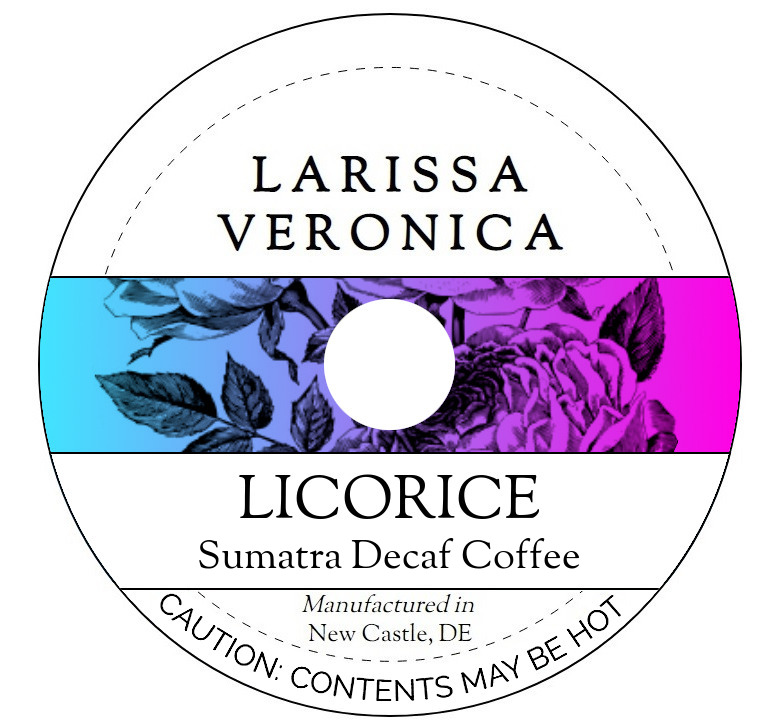 Licorice Sumatra Decaf Coffee <BR>(Single Serve K-Cup Pods)