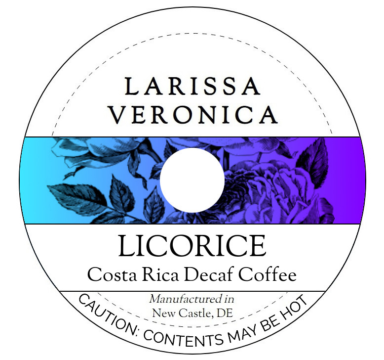 Licorice Costa Rica Decaf Coffee <BR>(Single Serve K-Cup Pods)