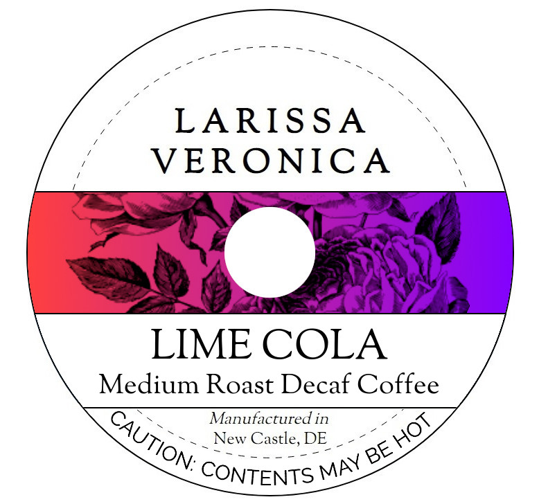Lime Cola Medium Roast Decaf Coffee <BR>(Single Serve K-Cup Pods)