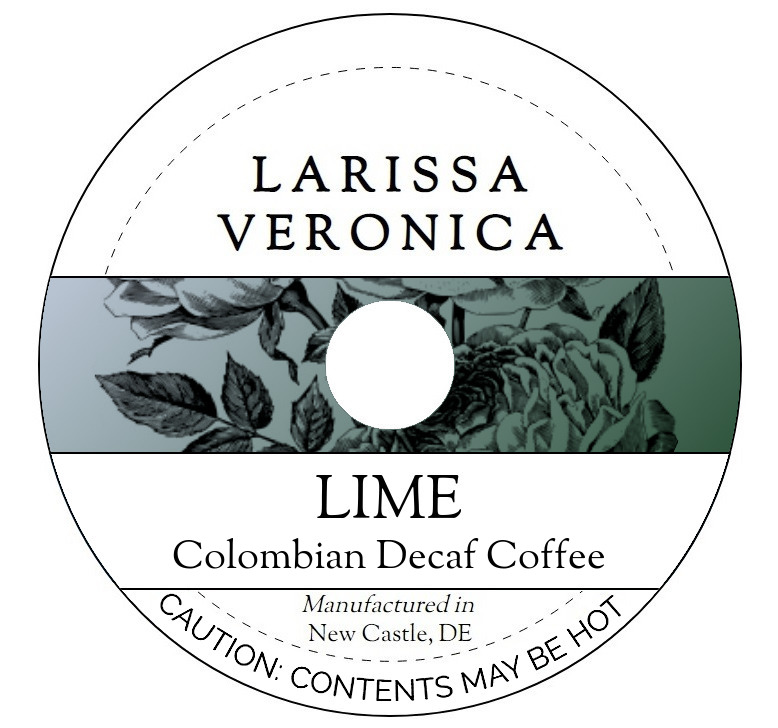Lime Colombian Decaf Coffee <BR>(Single Serve K-Cup Pods)