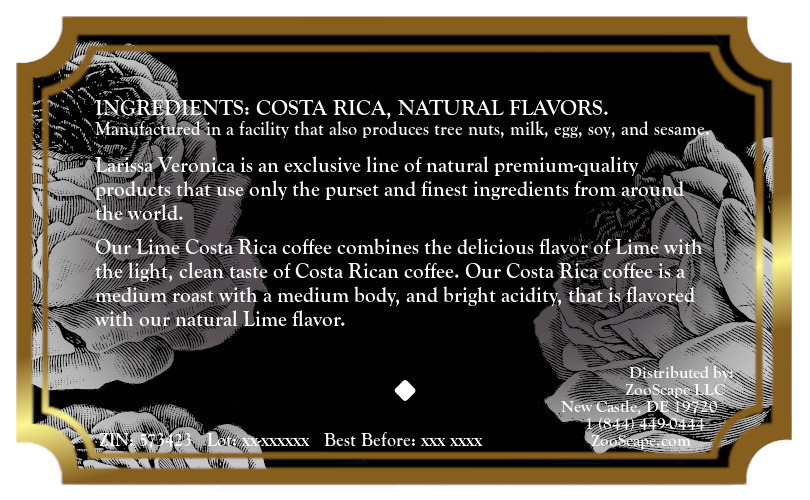 Lime Costa Rica Coffee <BR>(Single Serve K-Cup Pods)