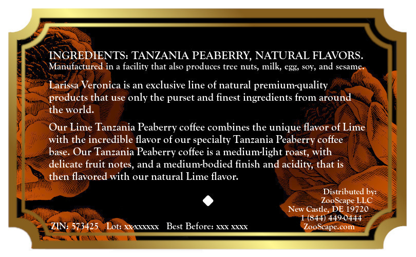 Lime Tanzania Peaberry Coffee <BR>(Single Serve K-Cup Pods)
