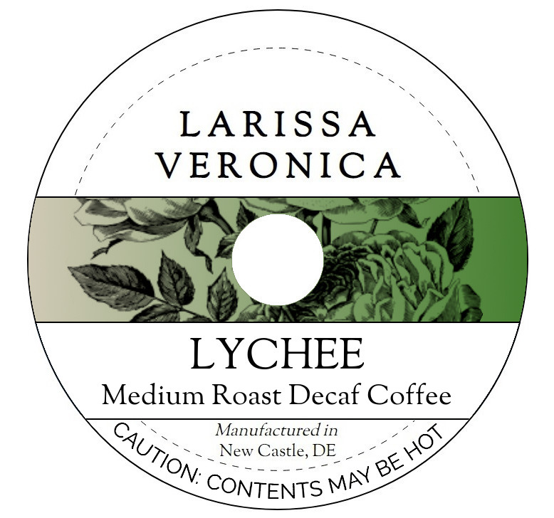 Lychee Medium Roast Decaf Coffee <BR>(Single Serve K-Cup Pods)