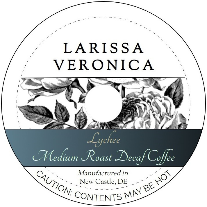 Lychee Medium Roast Decaf Coffee <BR>(Single Serve K-Cup Pods)