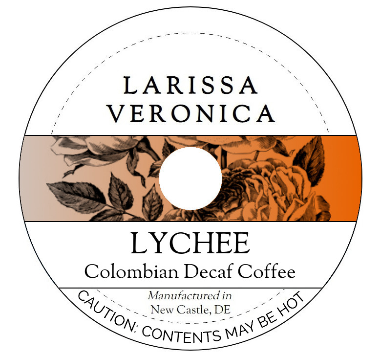 Lychee Colombian Decaf Coffee <BR>(Single Serve K-Cup Pods)